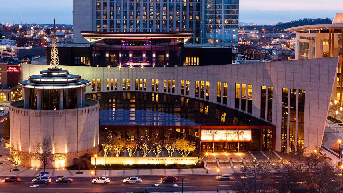 exterior of Country Hall of Fame and Museum in Nashville, Tennesse, USA